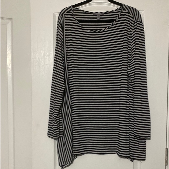 Lisa Rinna Striped Black and White Women's Top Women’s Size 3X - Picture 1 of 2